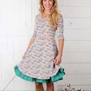 Matilda Jane Joanna Gaines Floral 3/4 Spring Easter Dress Women’s Small